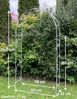 DanDiBo Rosenbogen Metall Verzinkt Massiv 120 cm Torbogen 96518 Wetterfest Rundbogen Volleisen Rankhilfe Gartenbogen Feuerverzinkt Bild 2