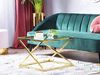 Couchtisch Glas Gold quadratisch 60x60 cm BEVERLY Bild 2