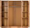 Meble Stolrus Kleiderschrank Pia 4S (Kernbuche) zeitloses Design Bild 3