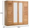 Meble Stolrus Kleiderschrank Pia 4S (Kernbuche) zeitloses Design Bild 2