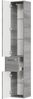 Hochschrank Atlanta / Alika, Holzwerkstoff, Metall, Grau, 30 x 186 x 33 cm Bild 4