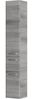 Hochschrank Atlanta / Alika, Holzwerkstoff, Metall, Grau, 30 x 186 x 33 cm Bild 1