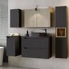 Waschtisch Skelbolu 160x60x40 cm Schwarz [en. casa] Bild 2