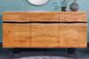 riess-ambiente Sideboard MAMMUT 160cm honigfarben (Einzelartikel, 1 St), Massivholz · Baumkante · Metall · Kommode · Wohnzimmer Bild 3