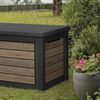 Keter Gartenbox "NORTHWOOD" 623L 157x72x69cm Deckel bis 270kg belastbar, abschließbar Bild 2