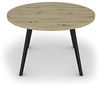 byLIVING Esstisch MARTA / runde Tischplatte Artisan Eiche / Gestell Metall schwarz matt / Küchentisch für bis zu 5 Personen / D 120 cm, H 76 cm Bild 4