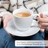 KONZEPT Tasse Kaffeetassen Set 6er 230 ml mit Untertassen Weiß für 6 Personen, 6-tlg, Weiß Bild 4