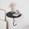 Stylish Wall Shelf, 35x35 cm, 100% Solid Wood & Metal Frame, Black & Anthracite | Perfect for Modern Home Decor & Storage Solutions Bild 5