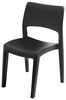 Dmora - Outdoor-Stuhl Tropea, Stuhl für Esstisch, Outdoor-Sessel, Gartensitz, 100% Made in Italy, 50 x 51 x 82 cm, Anthrazit Bild 3
