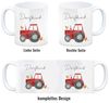 speecheese Tasse Dorfkind roter Traktor Kaffeebecher Bild 3
