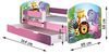 Kinderbett Jugendbett mit einer Schublade und Matratze Rausfallschutz Rosa 70x140 80x160 80x180 ACMA II (17 Pony, 80x160 cm mit Bettkasten) Bild 3