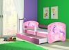 Kinderbett Jugendbett mit einer Schublade und Matratze Rausfallschutz Rosa 70x140 80x160 80x180 ACMA II (17 Pony, 80x160 cm mit Bettkasten) Bild 2