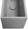 ONDIS24 Pflanzkübel Blumenkübel Blumentopf Vulkan 100cm Vulkan/Basalt Optik, mit Wasserspeicher Pflanzenkasten winterfest, 100 x 40 x 43,5 (H) cm Bild 5
