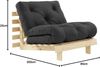 Karup Design Roots Futonsessel Gestell Natur Matratze Dunkelgrau Bild 2