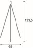 SLV No. 155490 FENDA E27 Stehleuchte mattschwarz ohne Schirm 134 cm Bild 2
