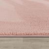 Paco Home Waschbarer Teppich Wohnzimmer Schlafzimmer Kurzflor rutschfest Flauschig Weich Moderne Einfarbige Muster, Grösse:200x280 cm, Farbe:Rosa Bild 2