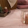 Paco Home Waschbarer Teppich Wohnzimmer Schlafzimmer Kurzflor rutschfest Flauschig Weich Moderne Einfarbige Muster, Grösse:200x280 cm, Farbe:Rosa Bild 3