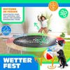 KESSER® - Trampolin Randabdeckung Ø 244 , 305 , 366 , 426 cm , 30cm breit 100% UV-beständig reißfest Federabdeckung , Grün , Blau Bunt, 244 cm Bild 4