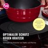 Sallys Herd-Abdeckplatte Induktionsmatte: Kochfeldschutz, Antirutsch, bis 230°C, Silikon, Oval, Platinum-Silikon Bild 4