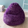 Lumaland 'Luxury Fluffy' Sitzsack, Webplüsch, Lila, 60 x 45 cm, 120 l Bild 2