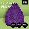 Lumaland 'Luxury Fluffy' Sitzsack, Webplüsch, Lila, 60 x 45 cm, 120 l Bild 3