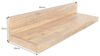 riess-ambiente Wandregal MAKASSAR 80cm natur, Einzelartikel 1-tlg, Wohnzimmer · Mango-Massivholz · handmade · Brett · lackiert · Design Bild 3