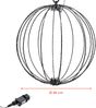 Spetebo Kugelleuchte zum hängen für Außen 40 cm Netzstecker, mit Timerfunktion, LED fest integriert, extra warm weiß, 6 Stunden an / 18 Stunden aus Bild 2