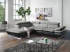 Mivano Ecksofa Prestige / Schlafsofa in L-Form mit Ottomane und Bettfunktion / Kopfstützen und Armlehne verstellbar / 265 x 74 x 223 / Zweifarbiger Strukturstoff, grau/anthrazit Bild 2