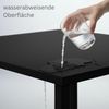 Dekor Spanplatte 28mm Tischplatte schwarz melaminharzbeschichtet mit ABS Kante Umleimer - Größe 60 x 200 cm - Höhe 2,8 cm - Farbe Vulkanschwarz Bild 3