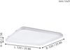 Eglo 98449 LED Deckenleuchte FRANIA-S mit Kristallen weiß 50W L:53cm B:53cm H:6,5cm Bild 4