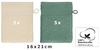 Betz Waschhandschuh 10 Stück Waschhandschuhe Premium 16x21 cm Farbe Sand - tannengrün Bild 2