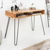 riess-ambiente Schreibtisch SCORPION 100cm natur, Arbeitszimmer · Massivholz · Metall · Home Office Bild 2