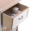 CARO-Möbel Nachtkommode PROVENCE, Nachttisch Nachtkommode Beistelltisch Boxspringbett 1 Schublade 2 Körb Bild 5