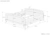 ERST-HOLZ Massivholzbett Seniorenbett Doppelbett Hoher Sitz Massiv Kiefer 180 x 200 Lattenrost, Kiefer farblos lackiert Bild 3