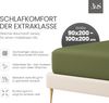 Jersey Spannbettlaken dunkelgrün 90x200 - 100x200 cm Höhe bis 35cm Bild 2
