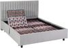Vente-unique - Dekoratives Bett mit elektrischer Relaxfunktion mit Tellern + 3-Zonen-Matratze aus 100 % Latex - 2 x 70 x 190 cm - Stoff - Grau - TIARI von YSMÉE Bild 5
