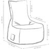 Magma Heimtex Sitzsack Scuba Swing Sitzmodell schwarz Bild 3