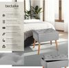 tectake Bank Sitzbank, gepolstert, in Leinenoptik Bild 4