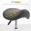HOMCOM Rollsitz 360° drehbar (Salonhocker, 1 St, Drehhocker), höhenverstellbar, Grau Bild 5