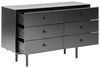 Kommode mit 6 Schubladen ALCESTER 75 cm Schwarz Bild 4