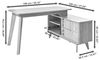 Jahnke Eckschreibtisch WAVE C 150 E (1-St), Eckschreibtisch, Fronten in Wellendesign, wechselseitig montierbar Bild 3