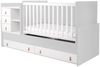 Kikkaboo Babybett Lorena 4 in 1 Kommode Schaukelfunktion Schreibtisch Jugendbett grau Bild 3