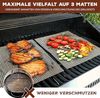 bremermann Backmatte Grillmatte Backmatte rechteckig, Glasfasergewebe, antihaft, 3 Stk, Glasfasergewebe (3-tlg), individuell zuschneidbar Bild 3