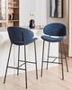 Set mit 2 Barstühlen KIANA Marineblau Bild 2