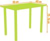 90x60 | Esszimmertisch - Esstisch - Tisch mit weißen Beinen - Küchentisch - Bürotisch | TRÜFFEL Bild 2