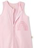 SANETTA Baby-Schlafsack mit Füßen Rosa | Praktischer und bequemer Unisex-Schlafsack aus Bio-Baumwolle. Baby-Schlafsack mit Reißverschluss und Regenbogen-Print | Baby Sleeping Bag Bild 3