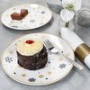 MamboCat Frühstücksteller 6x Stars schwarz & gold Kuchenteller Steingut 6 Pers. Dessertteller, Weihnachtsgeschirr, Weihnachten, Weihnachtsset, Geschirr Bild 5