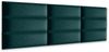 Muralo Samt Wandkissen Stoff Polsterpaneel Schlafzimmer Wohnzimmer Bett Wandpolster Bettkopfteil Lendekissen Modern Luxus Gepolstert Polster Paneel (Türkis, 80x20 cm) Bild 3