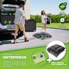 tillvex® Campingbett klappbar Schwarz mit Seitentasche & Nackenkissen bis 280 kg | Campingliege Sonnenliege mit Polster | Feldbett Outdoor & Indoor | Klappbett Gästebett faltbar Garten Camping Festival Reise Bild 4