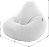 Icon Dalton Sitzsack Kinder, Gelb, 2er Pack, Flauschiger Cord Stoff, Sitzsack Cord mit Füllung, Bequemer Kinder Gaming Sessel, Kuschelsessel, Lese Sessel, Schlafzimmer, Kinderzimmer, Spielzimmer Bild 3